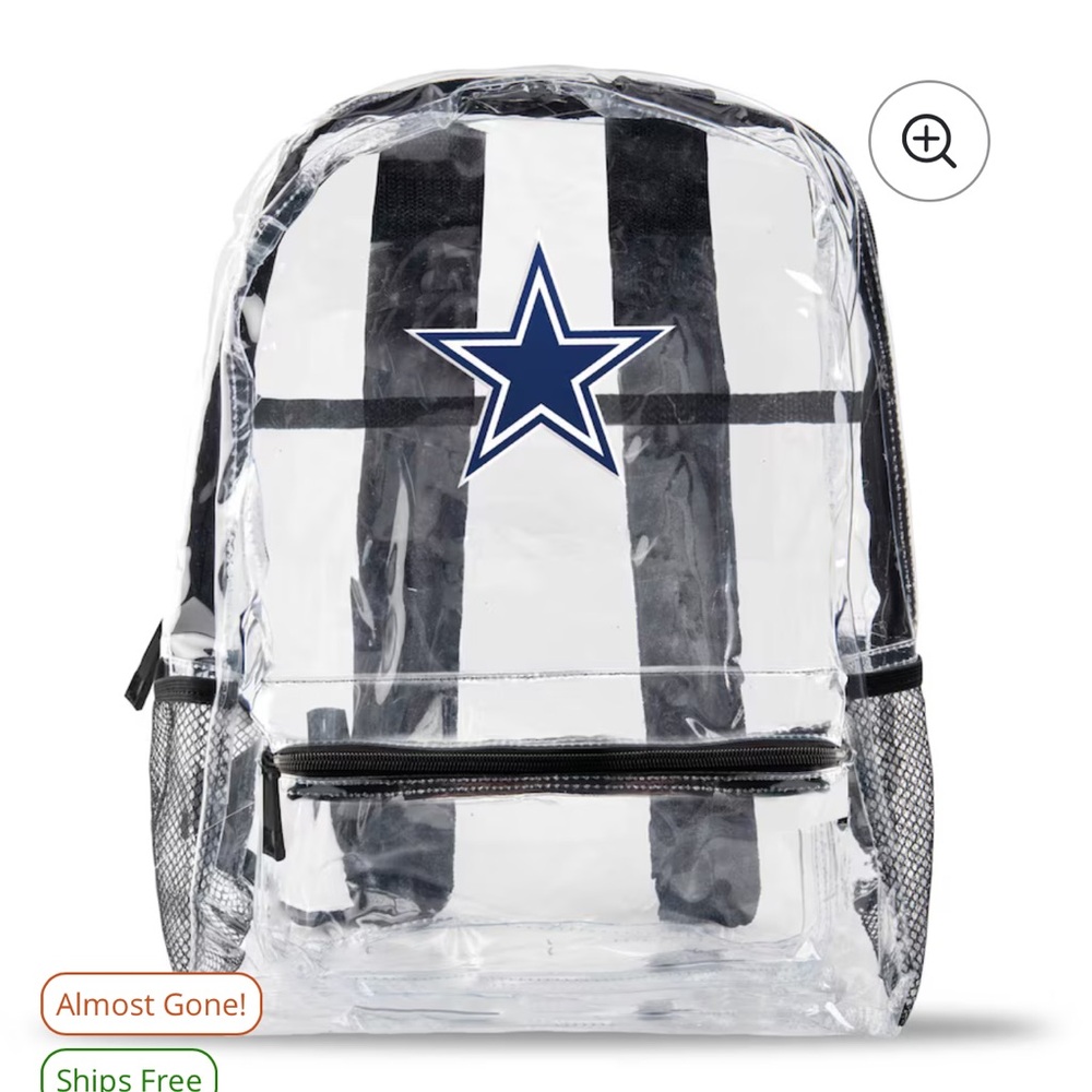 Dallas Cowboys full size backpack